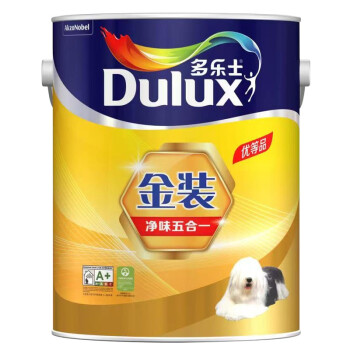多乐士（Dulux）金装五合一净味内墙乳胶漆油漆涂料环保墙面漆墙漆A81885L	